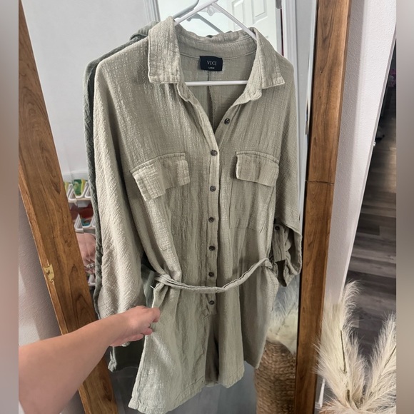 VICI Romper- Sage Green - Picture 3 of 7